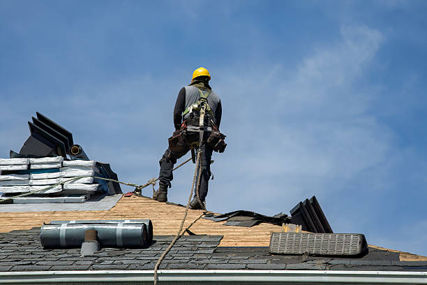 Professional Flat Roof Repair technician working in Hettinger, ND